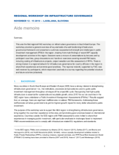 SEE Regional Workshop Summary