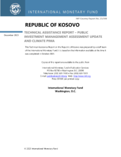 Republic of Kosovo: PIMA Update and C-PIMA